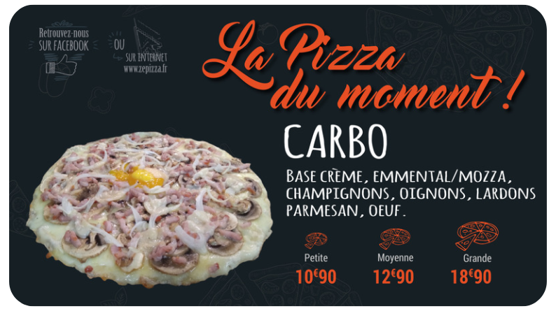 Pizza du moment : la Carbo